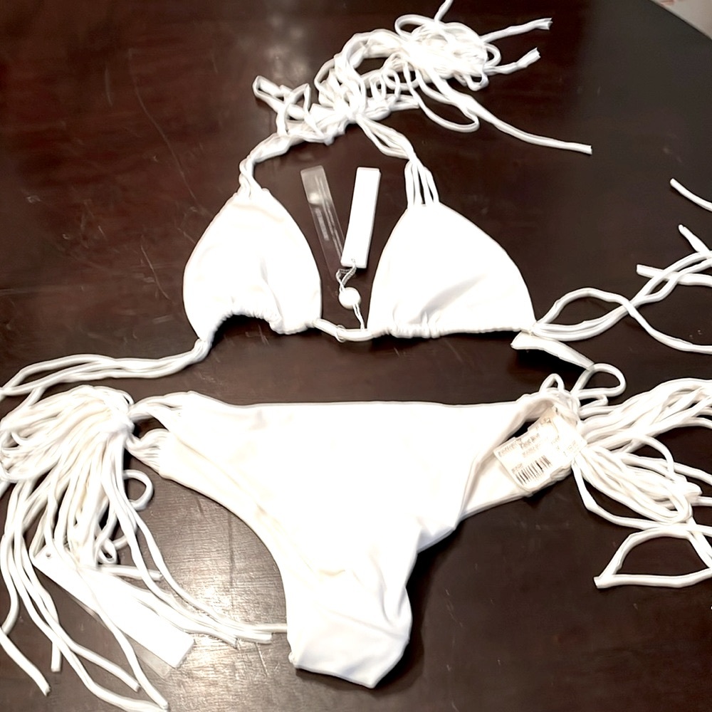 Mikoh Swimwear - White Two-Piece Bikini Size Medium